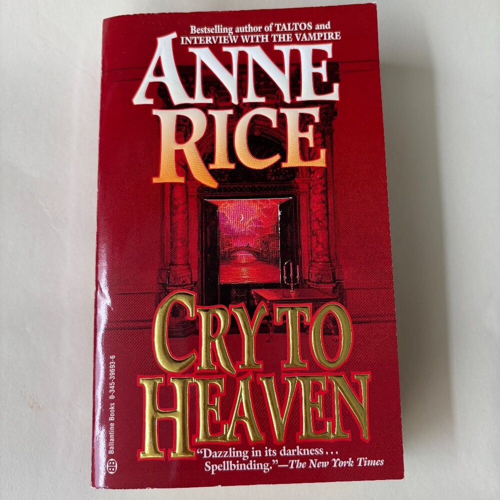 📚3 for $15 - Cry To Heaven by Anne Rice -Vintage 1995 Edition-